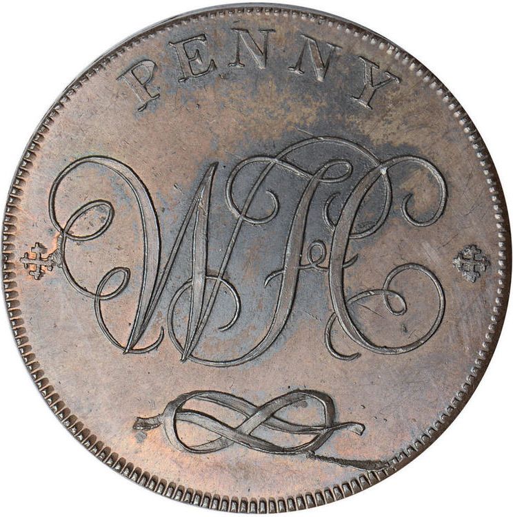 1 Penny Staffordshire - Stafford / W. Horton reverse