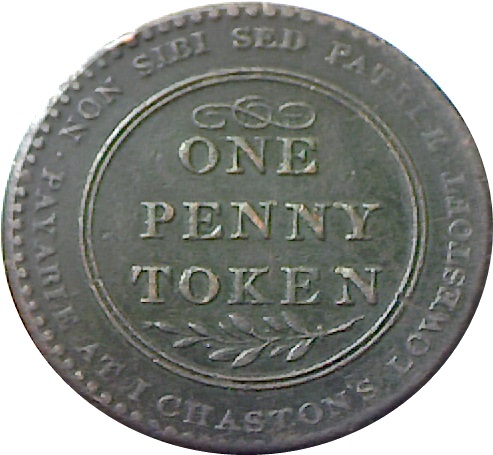 1 Penny Suffolk - Lowestoft reverse
