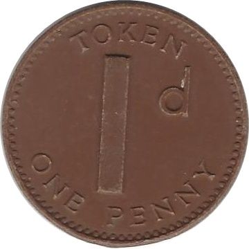 1 Penny Token obverse