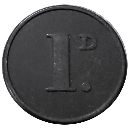 1 Penny Transport Token - Newcastle Corporation Tramways reverse