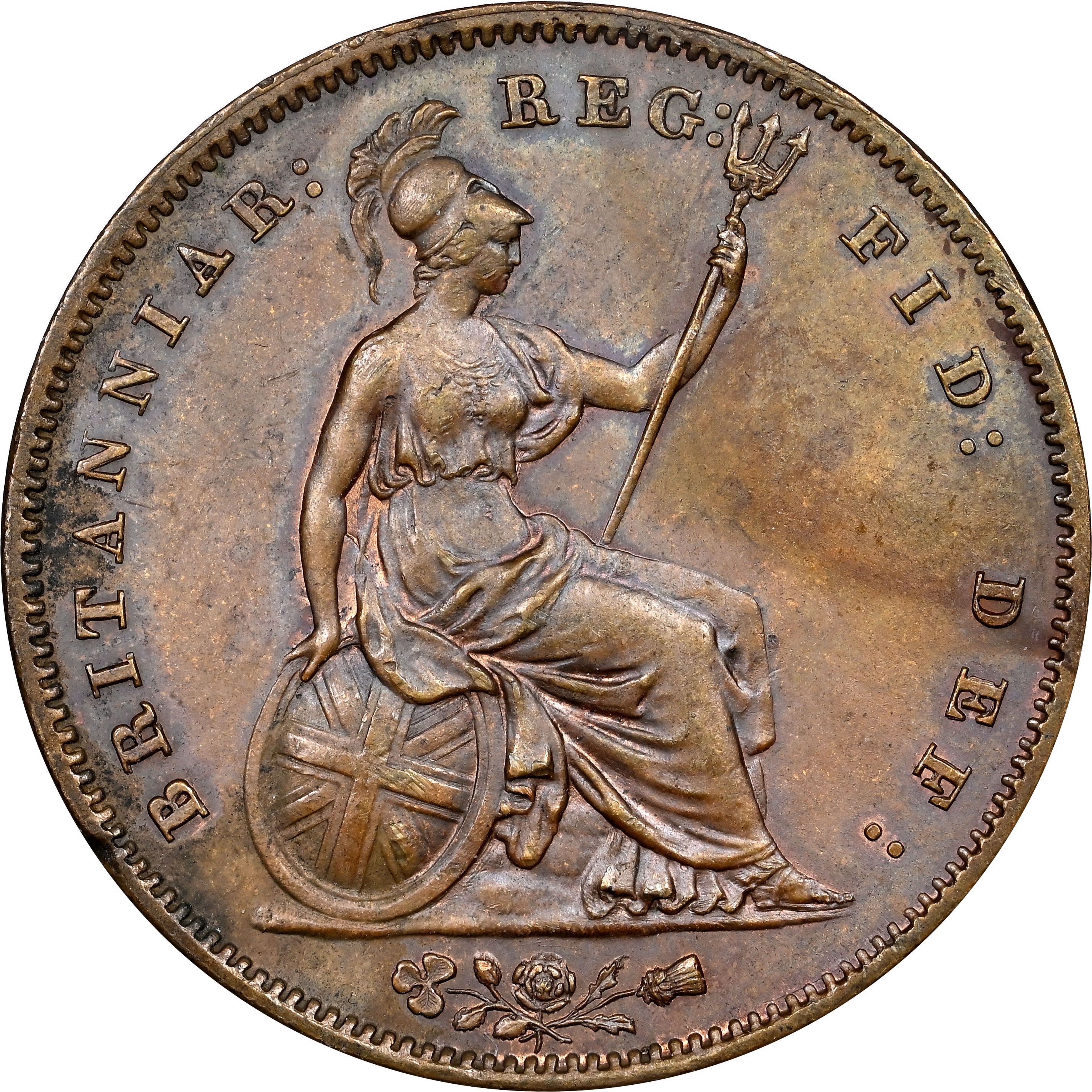 1 Penny - Victoria 1st portrait reverse
