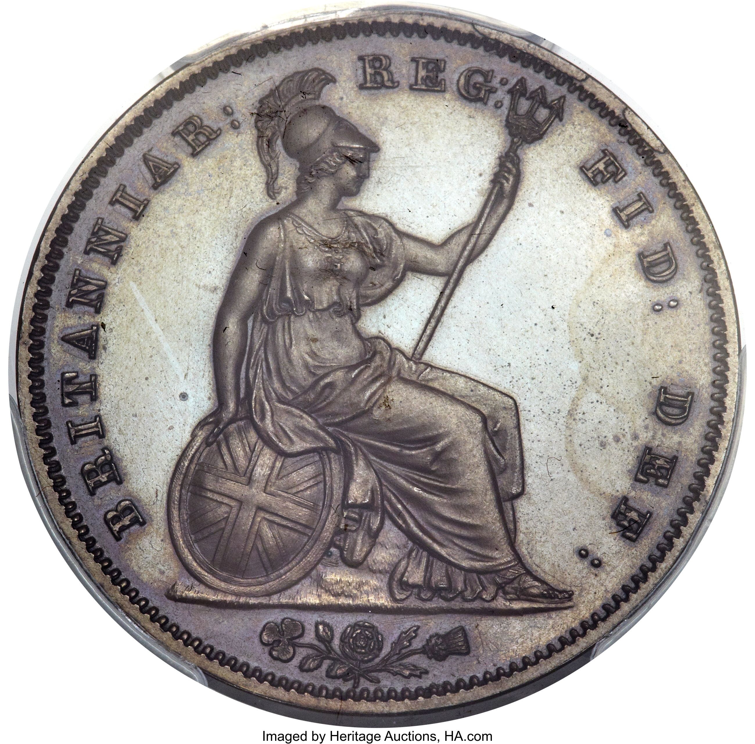 1 Penny - Victoria 1st portrait; bronzed reverse