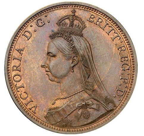 1 Penny - Victoria Jubilee Head; Pattern obverse