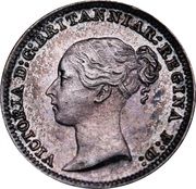 1 Penny - Victoria Maundy reproduction obverse