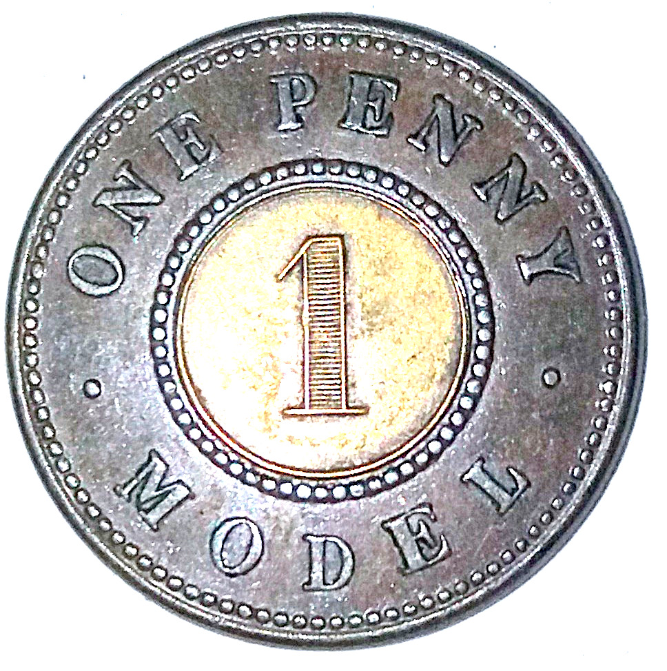 1 Penny - Victoria Model reverse
