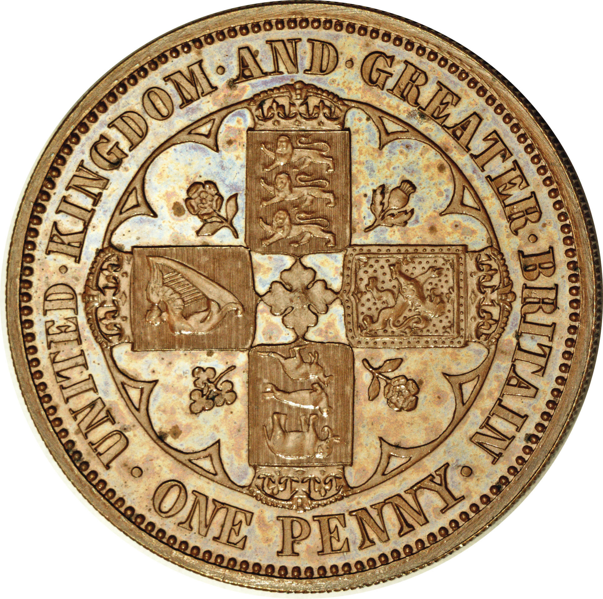 1 Penny - Victoria Pattern reverse