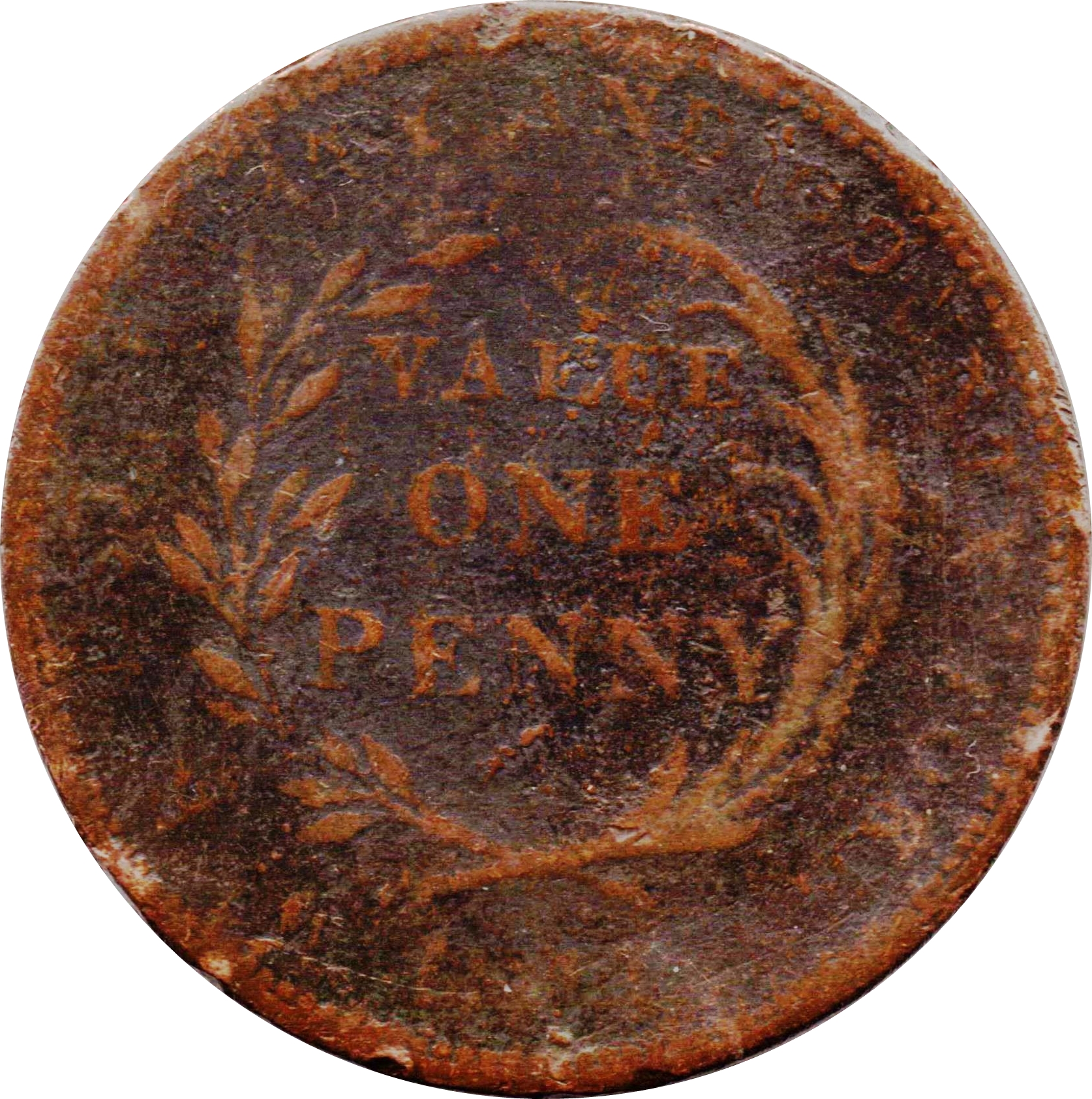 1 Penny Worcestershire - Worcester / City and County reverse