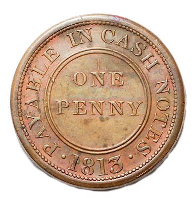 1 Penny Worcestershire - Worcester / J. Knapp Jnr reverse