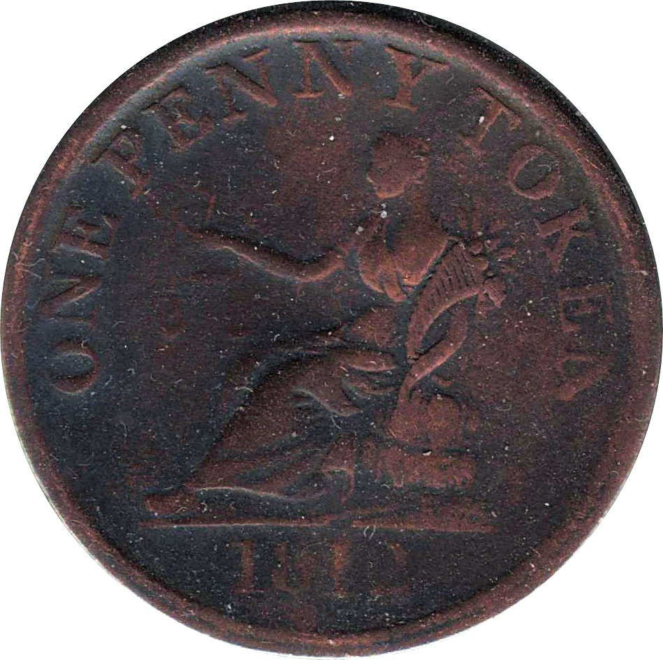 1 Penny Yorkshire - Sheffield / Roscoe Place reverse