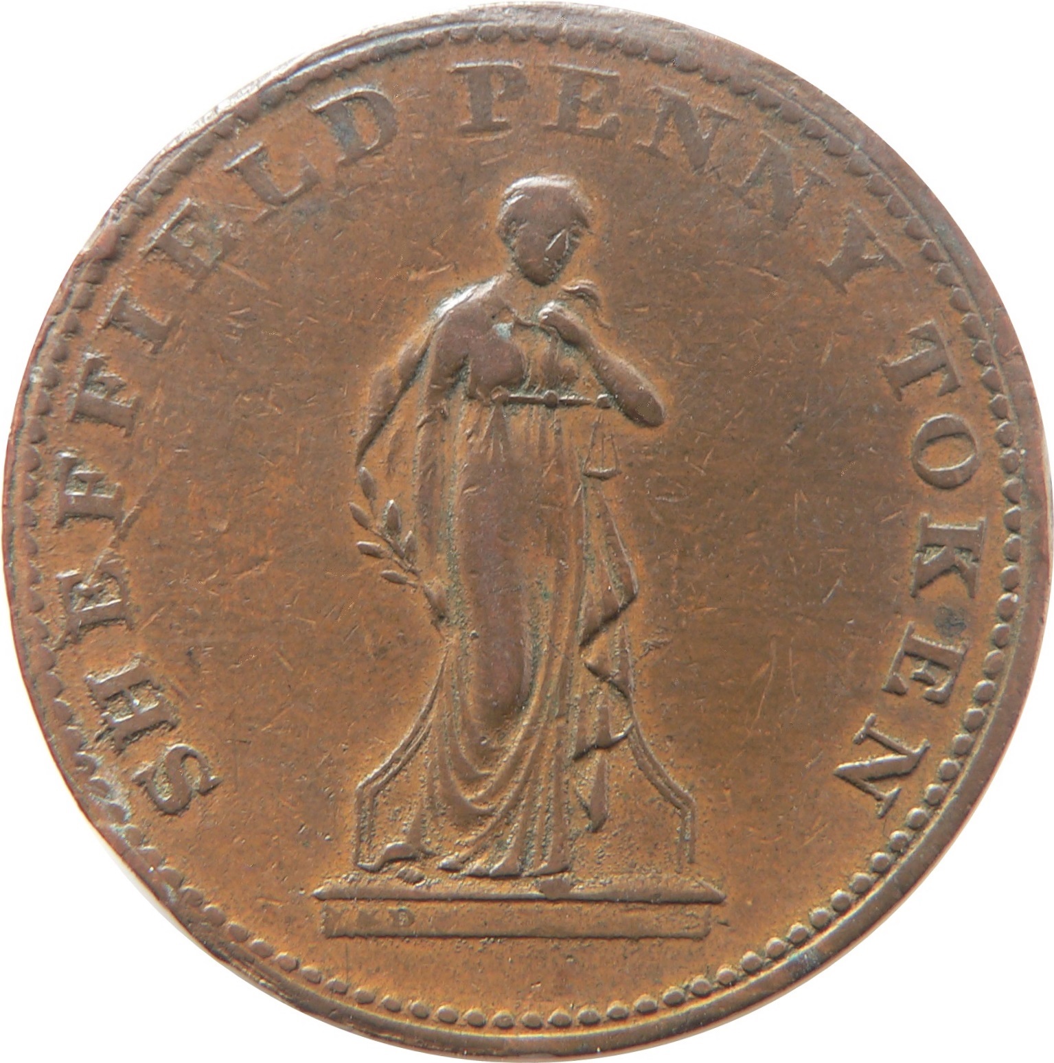 1 Penny Yorkshire - Sheffield / Workhouse obverse