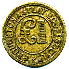 1 Pound - Broughton Astley CSL Leicestershire reverse