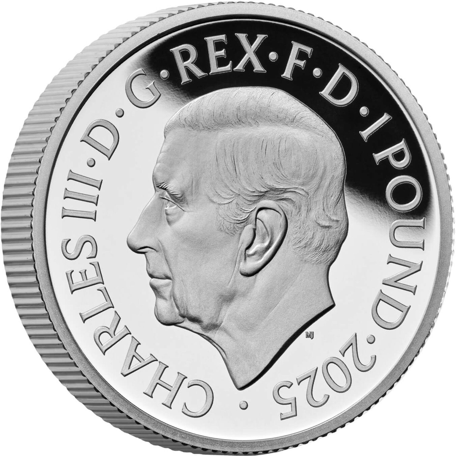 1 Pound - Charles III 1/2 oz Fine Silver obverse