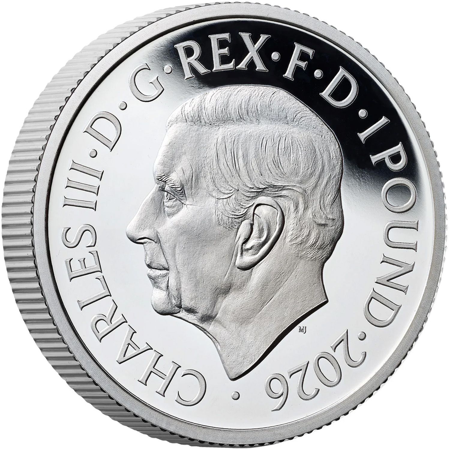 1 Pound - Charles III 1/2 oz Fine Silver obverse