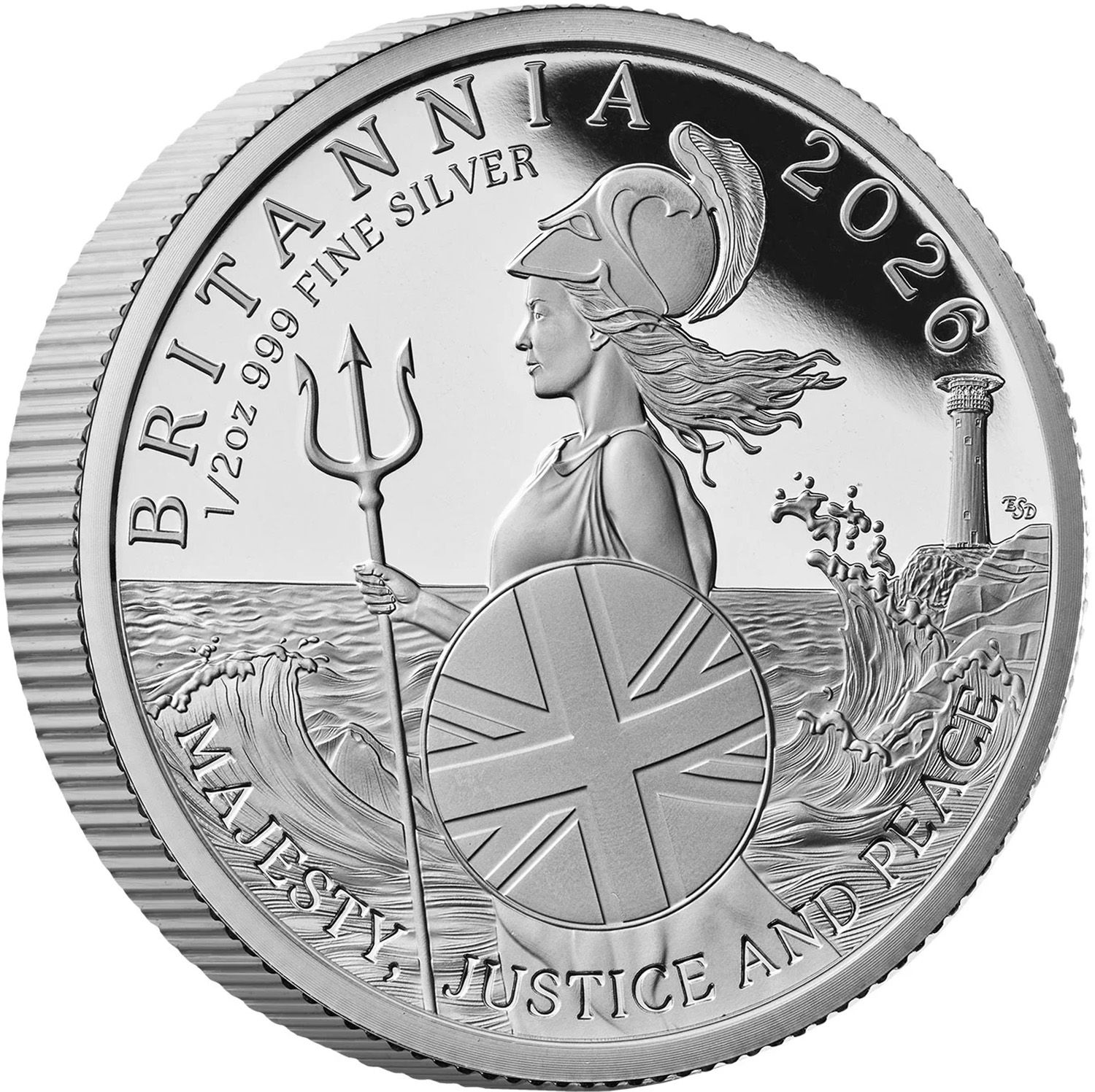 1 Pound - Charles III 1/2 oz Fine Silver reverse