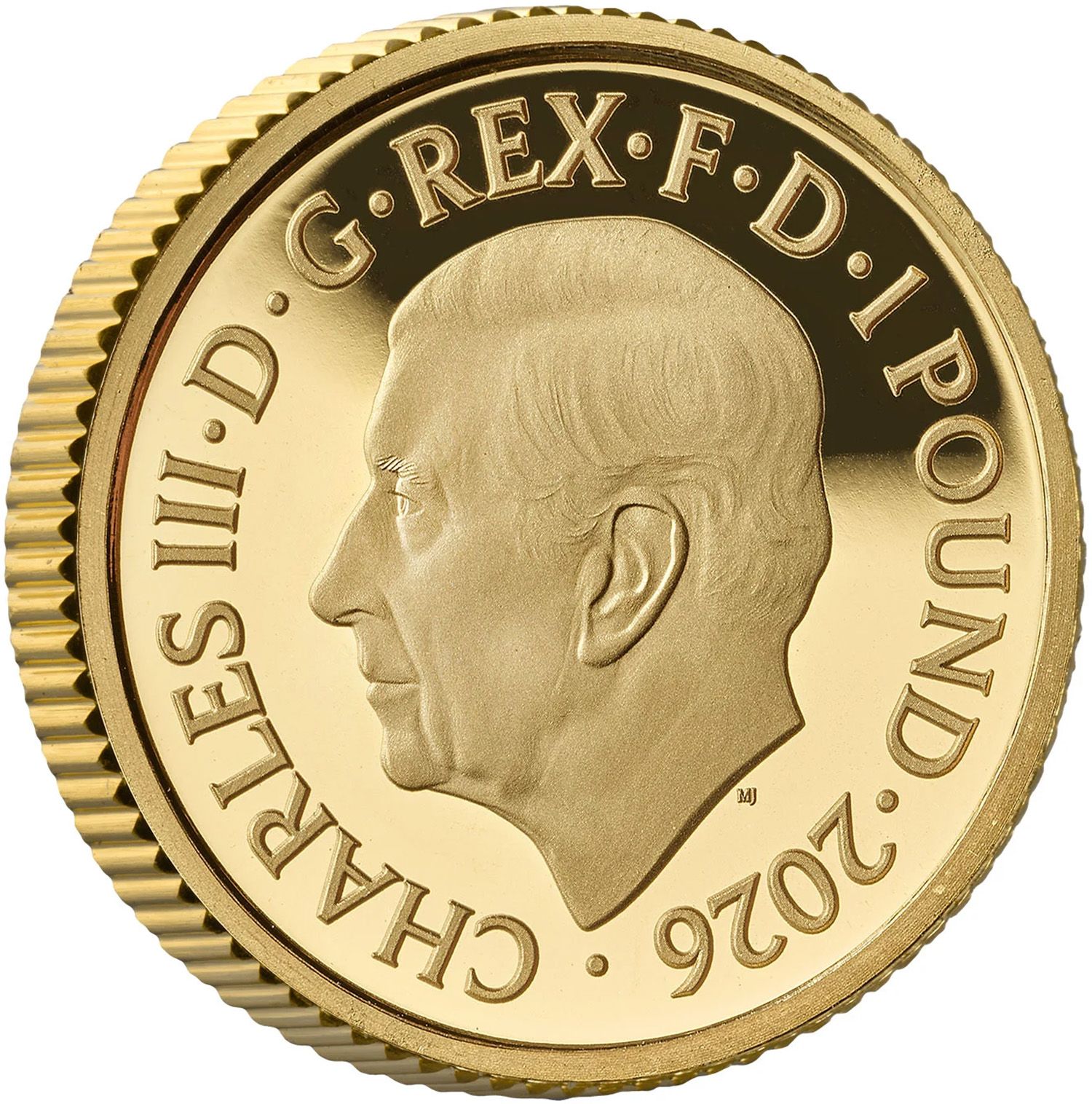 1 Pound - Charles III 1/20 oz Fine Gold obverse