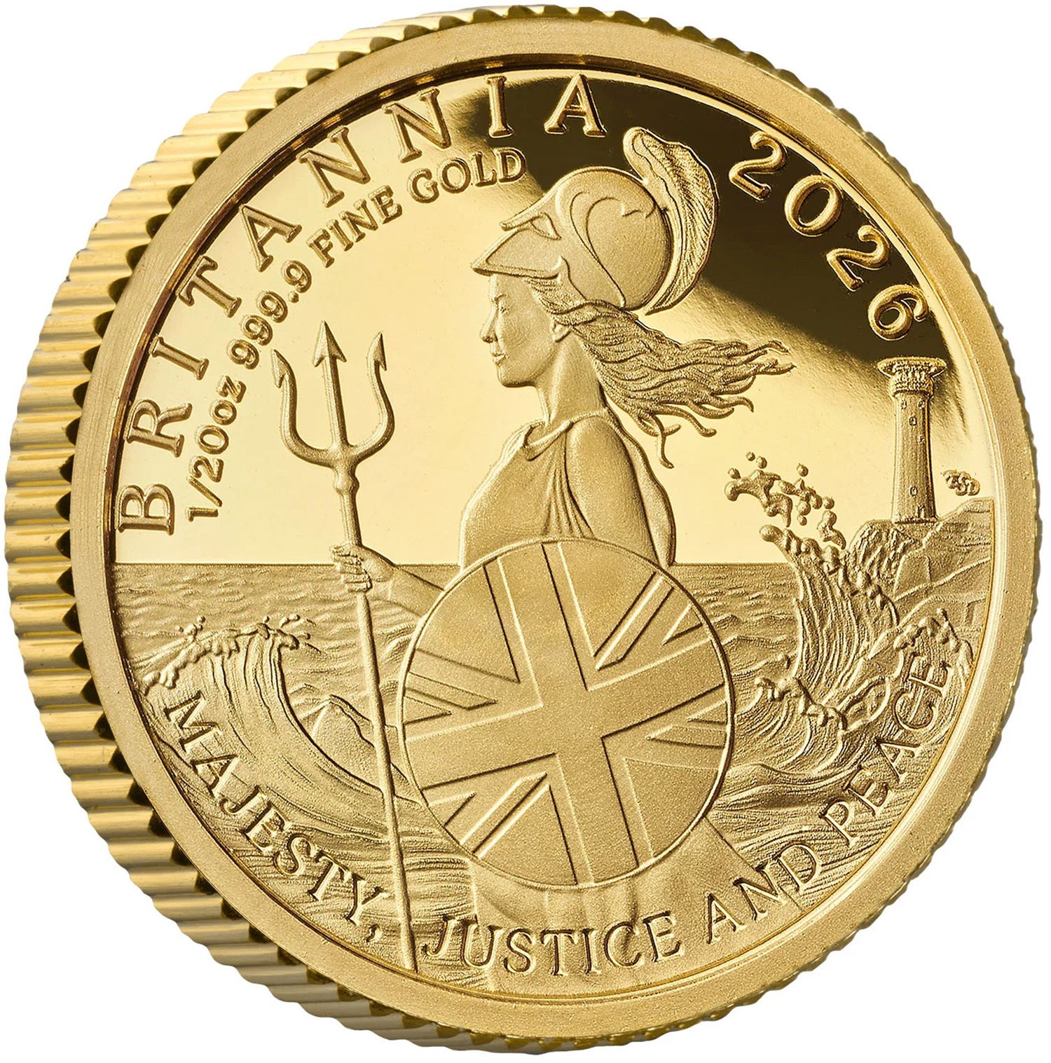 1 Pound - Charles III 1/20 oz Fine Gold reverse