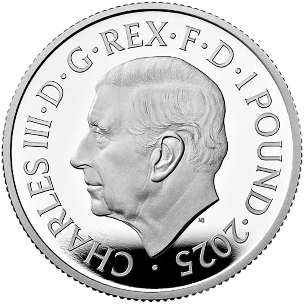1 Pound - Charles III Britannia & Liberty; Silver Proof obverse