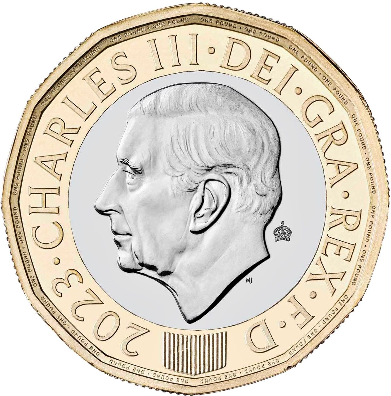 1 Pound - Charles III Honey Bees obverse