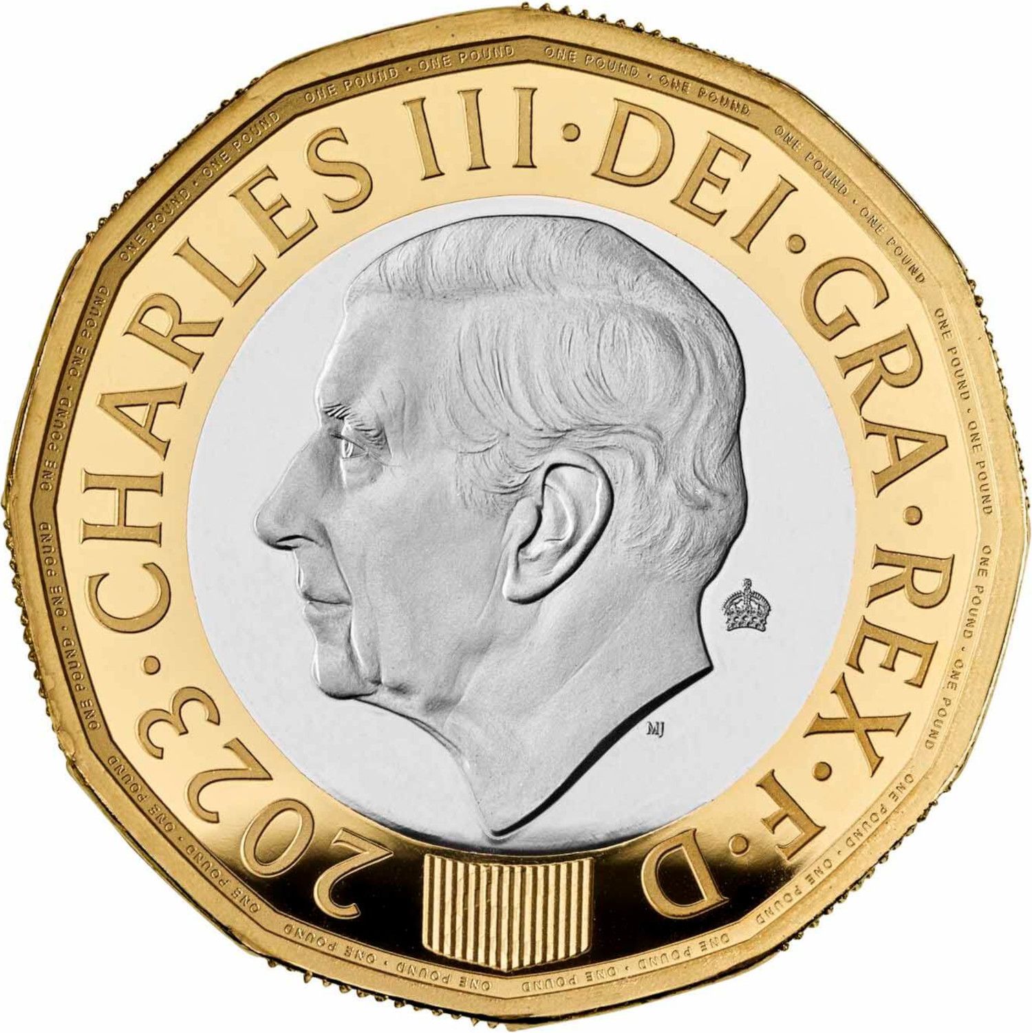 1 Pound - Charles III Honey Bees; Silver Proof obverse