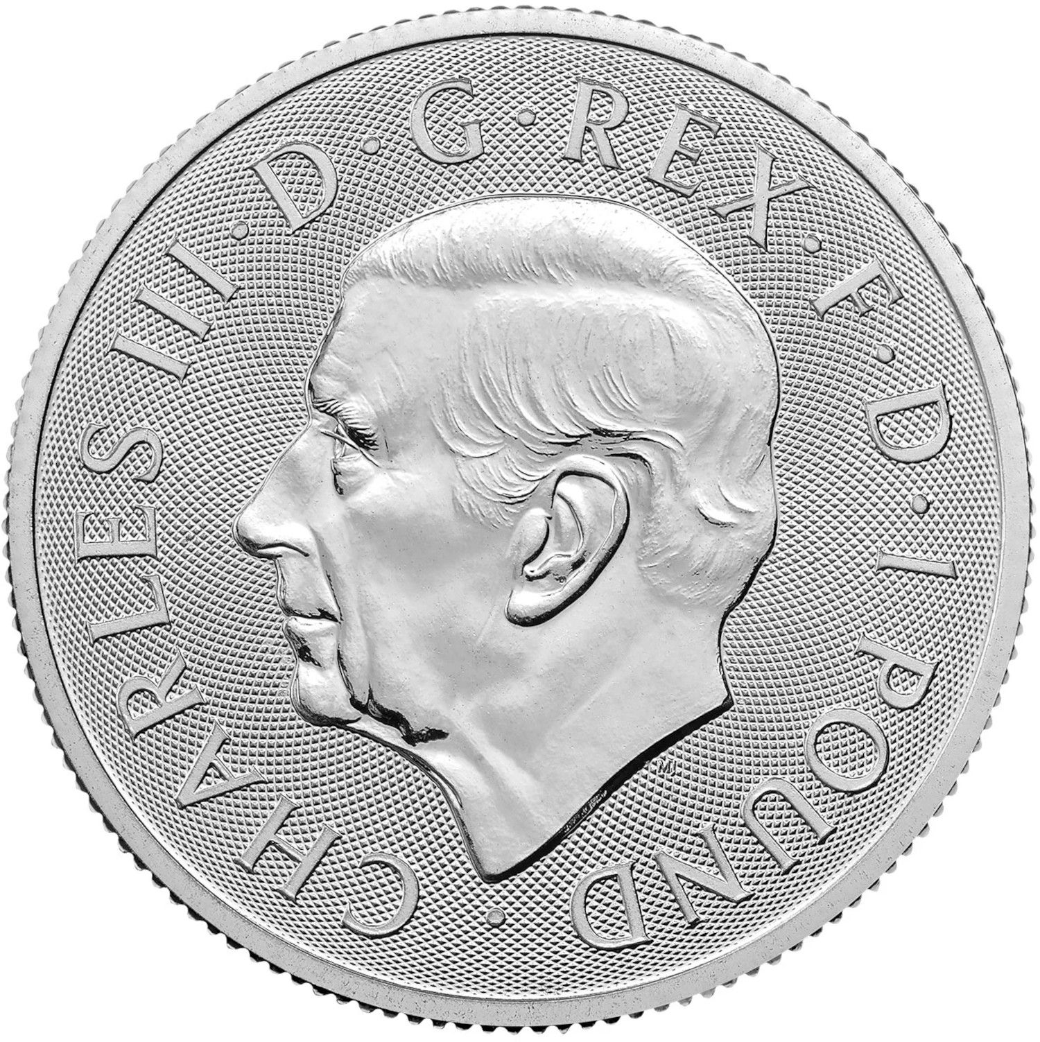 1 Pound - Charles III The Lion & The Eagle; 1/2 oz Fine Silver obverse