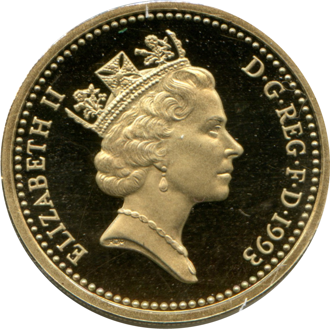 1 Pound - Elizabeth II 3rd portrait; Royal Arms obverse