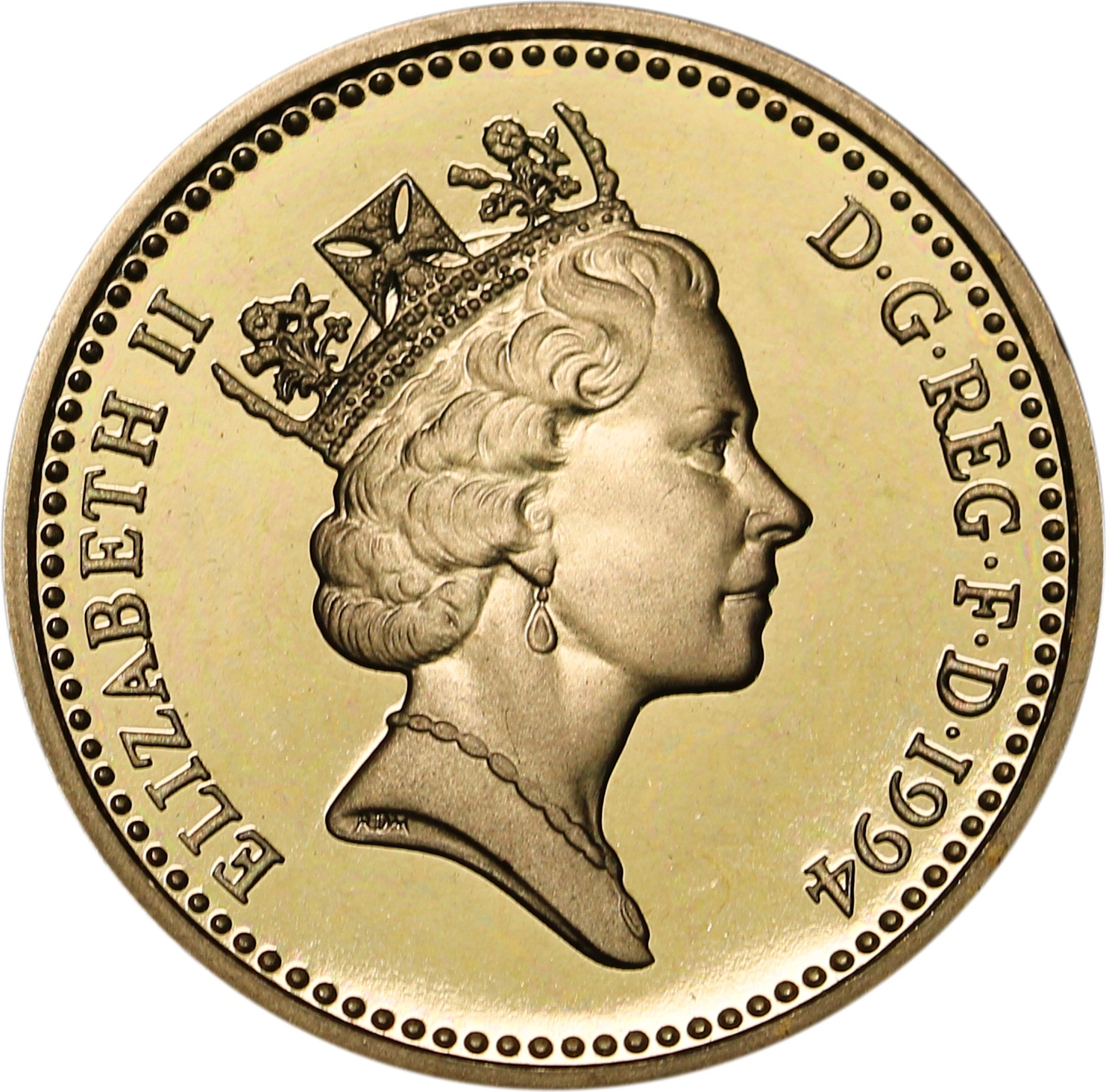 1 Pound - Elizabeth II 3rd portrait; Scottish Lion obverse