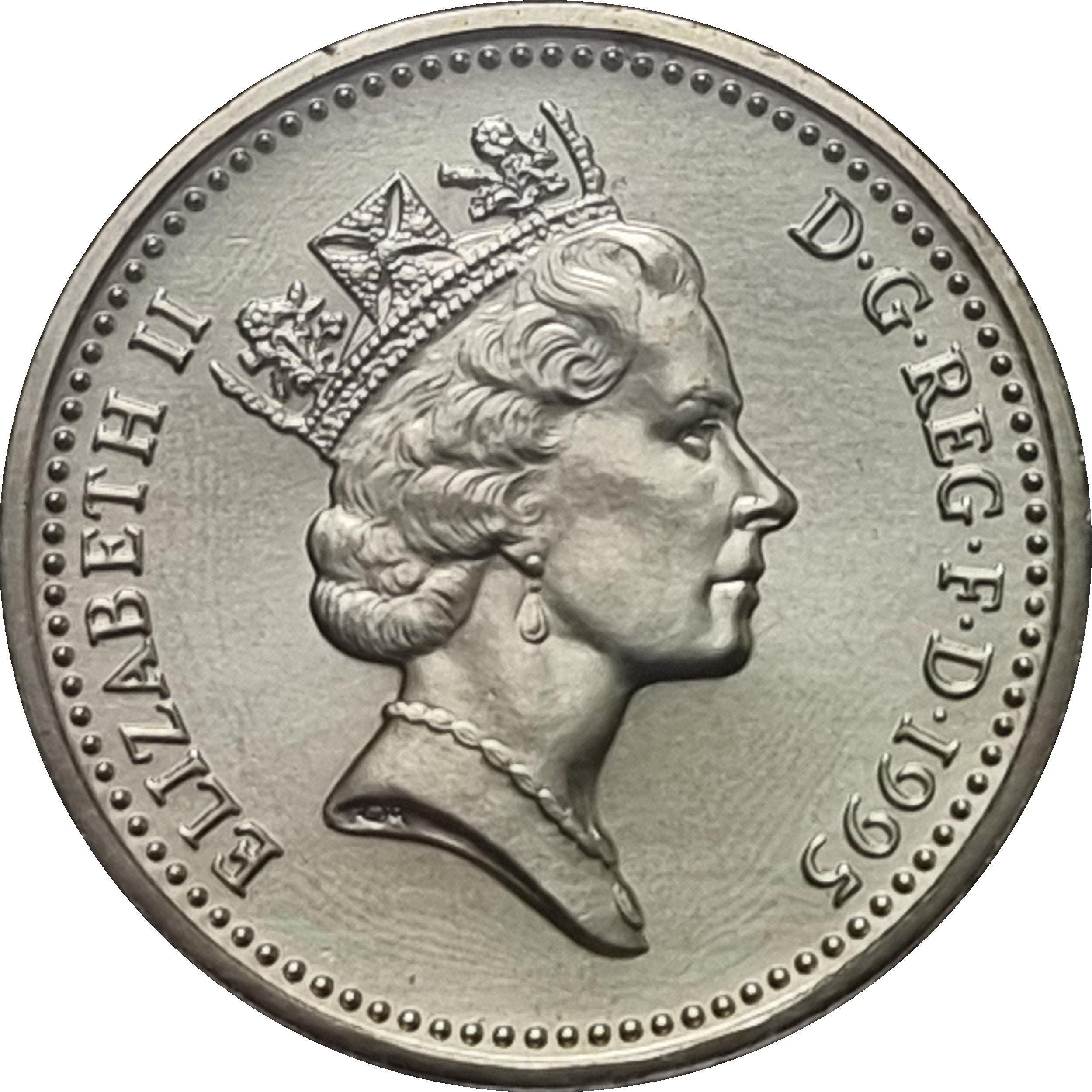 1 Pound - Elizabeth II 3rd portrait; Welsh Dragon obverse