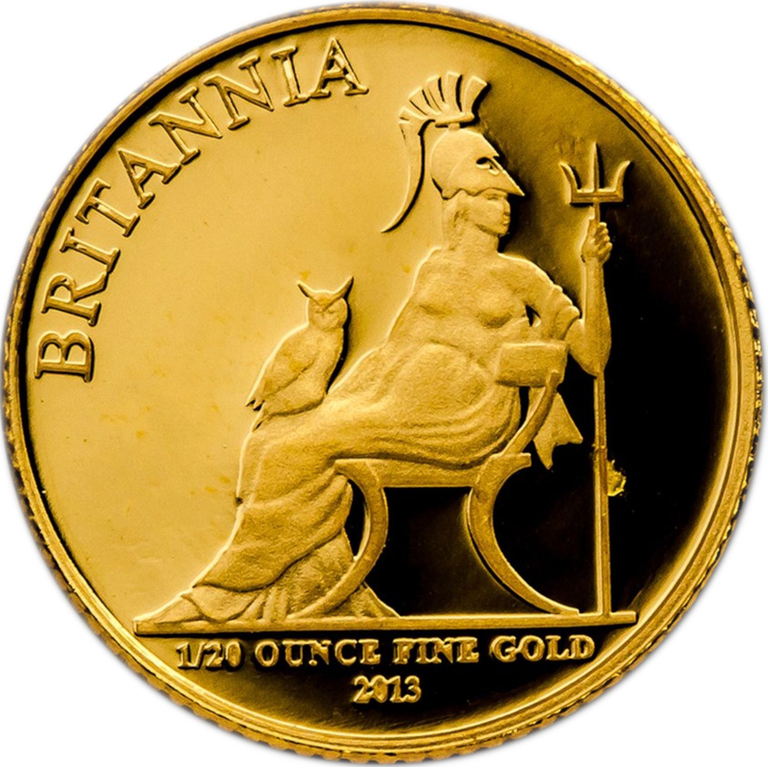 1 Pound - Elizabeth II 4th portrait; 1/20 oz Fine Gold reverse