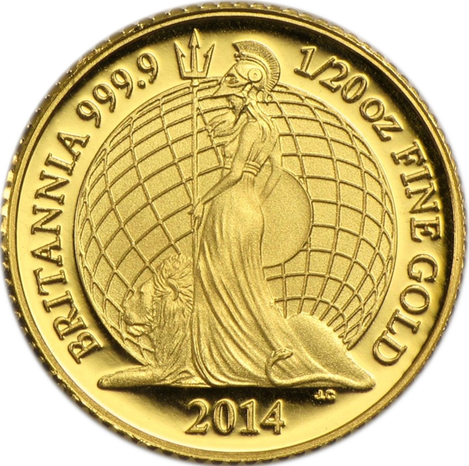 1 Pound - Elizabeth II 4th portrait; 1/20 oz Fine Gold reverse