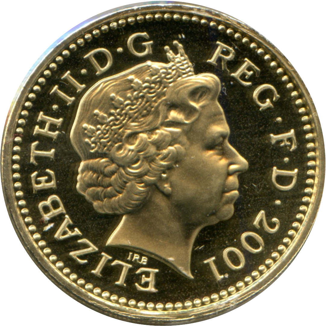 1 Pound - Elizabeth II 4th portrait; Celtic Cross obverse