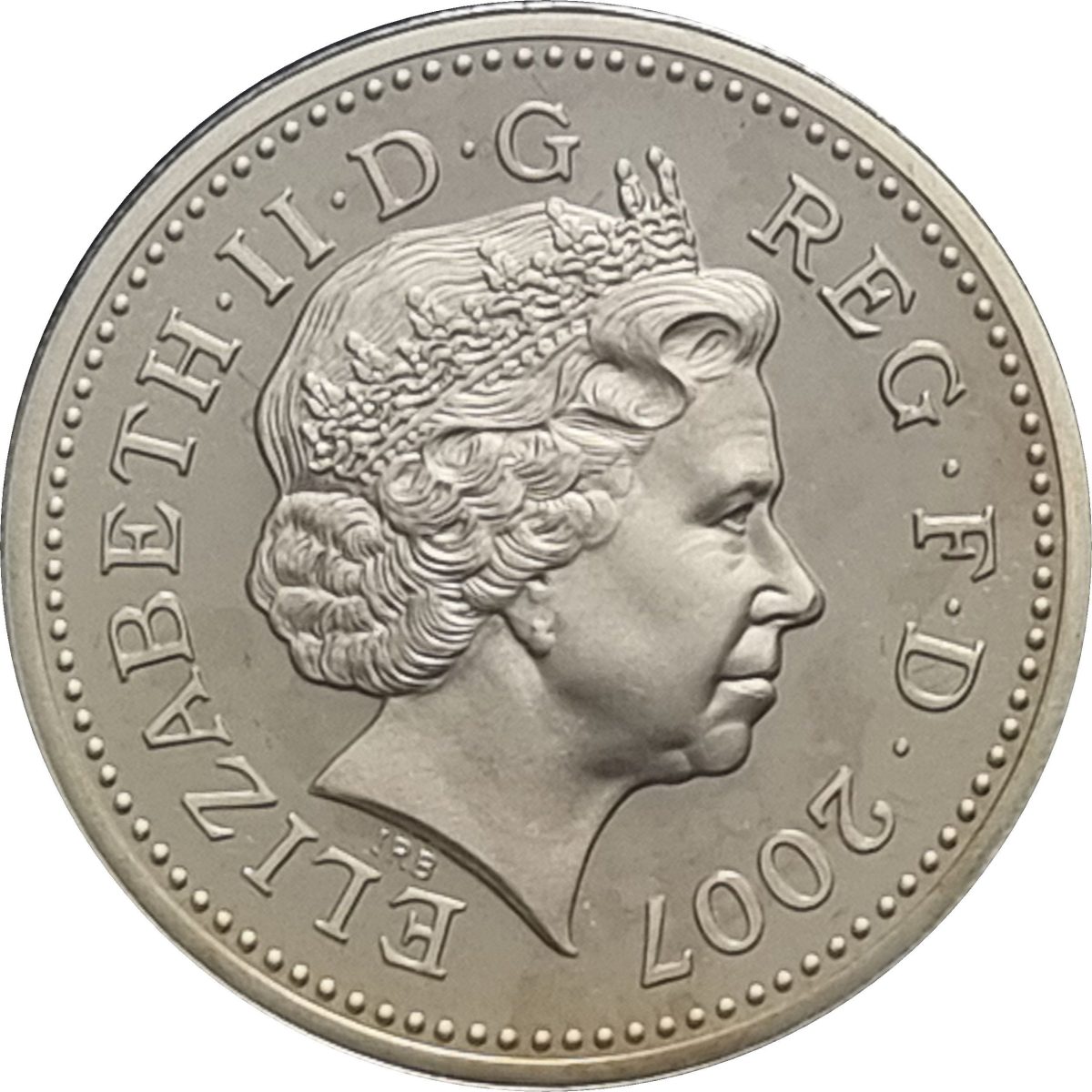 1 Pound - Elizabeth II 4th portrait; Gateshead Millennium Bridge obverse