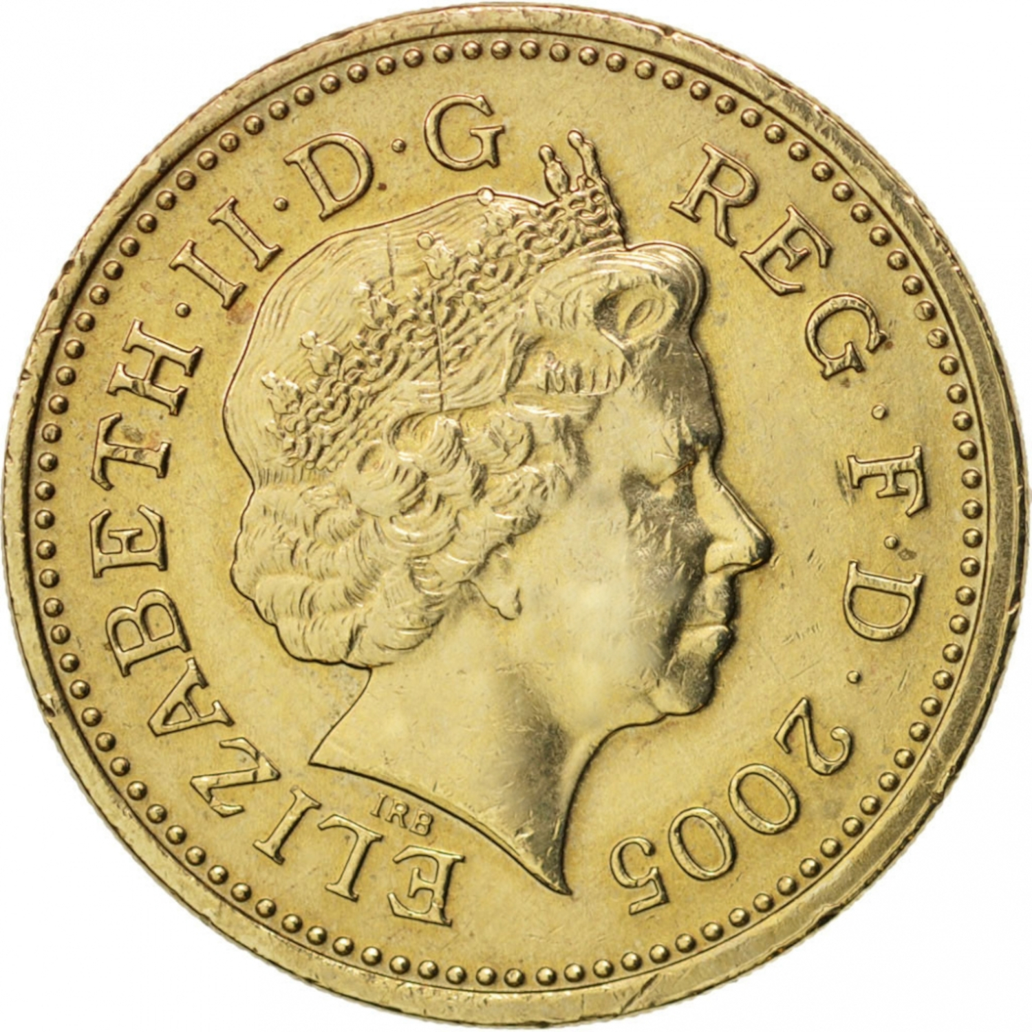 1 Pound - Elizabeth II 4th portrait; Menai Bridge obverse
