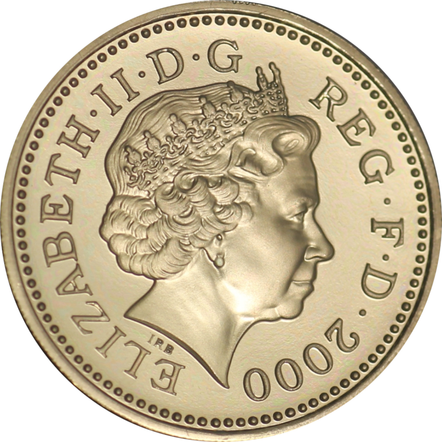1 Pound - Elizabeth II 4th portrait; Welsh Dragon obverse