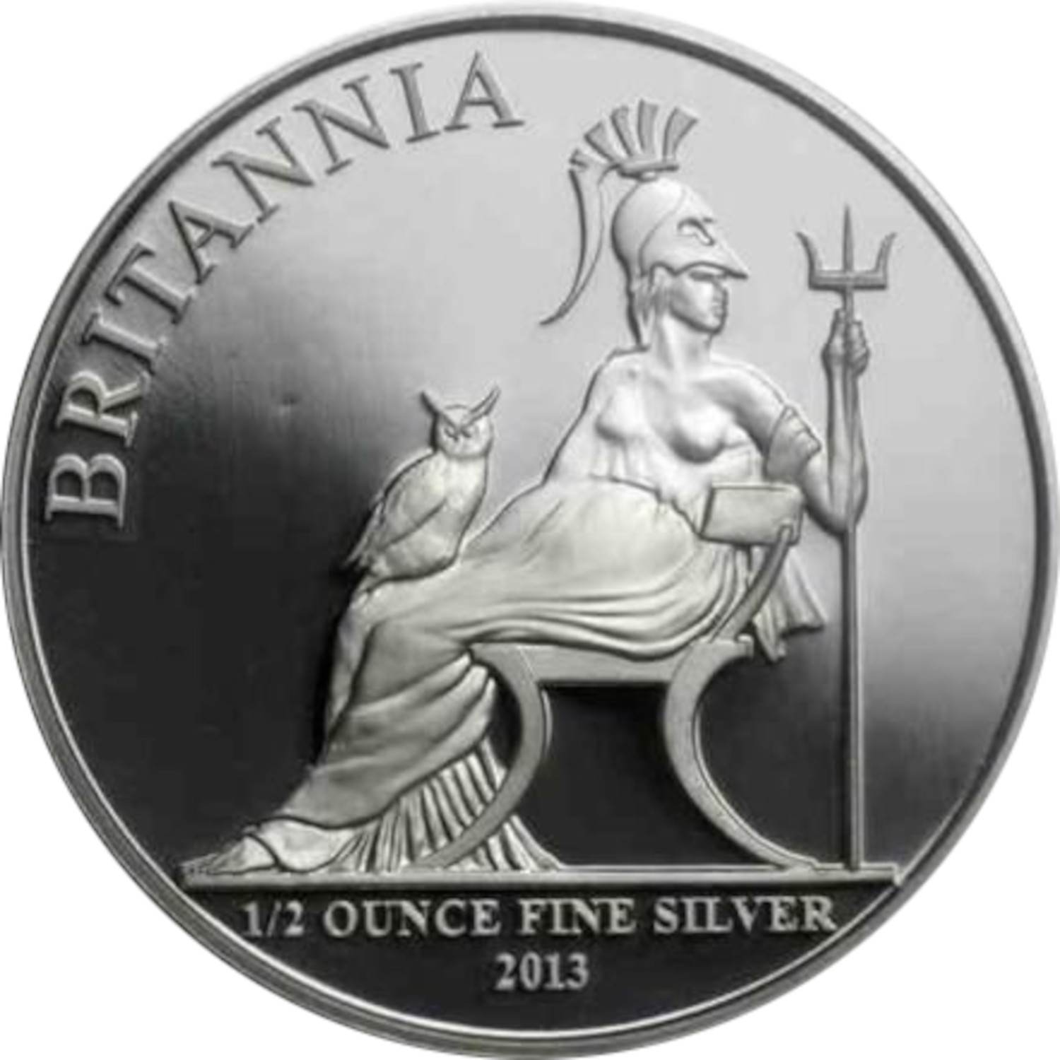 1 Pound - Elizabeth II 5th portrait; 1/2 oz Fine Silver reverse