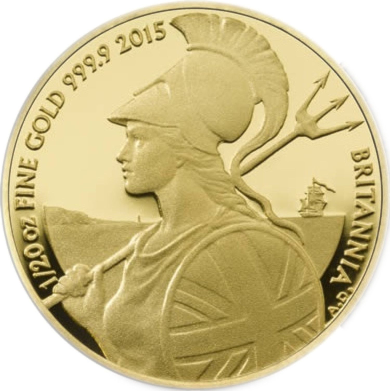 1 Pound - Elizabeth II 5th portrait; 1/20 oz Fine Gold reverse