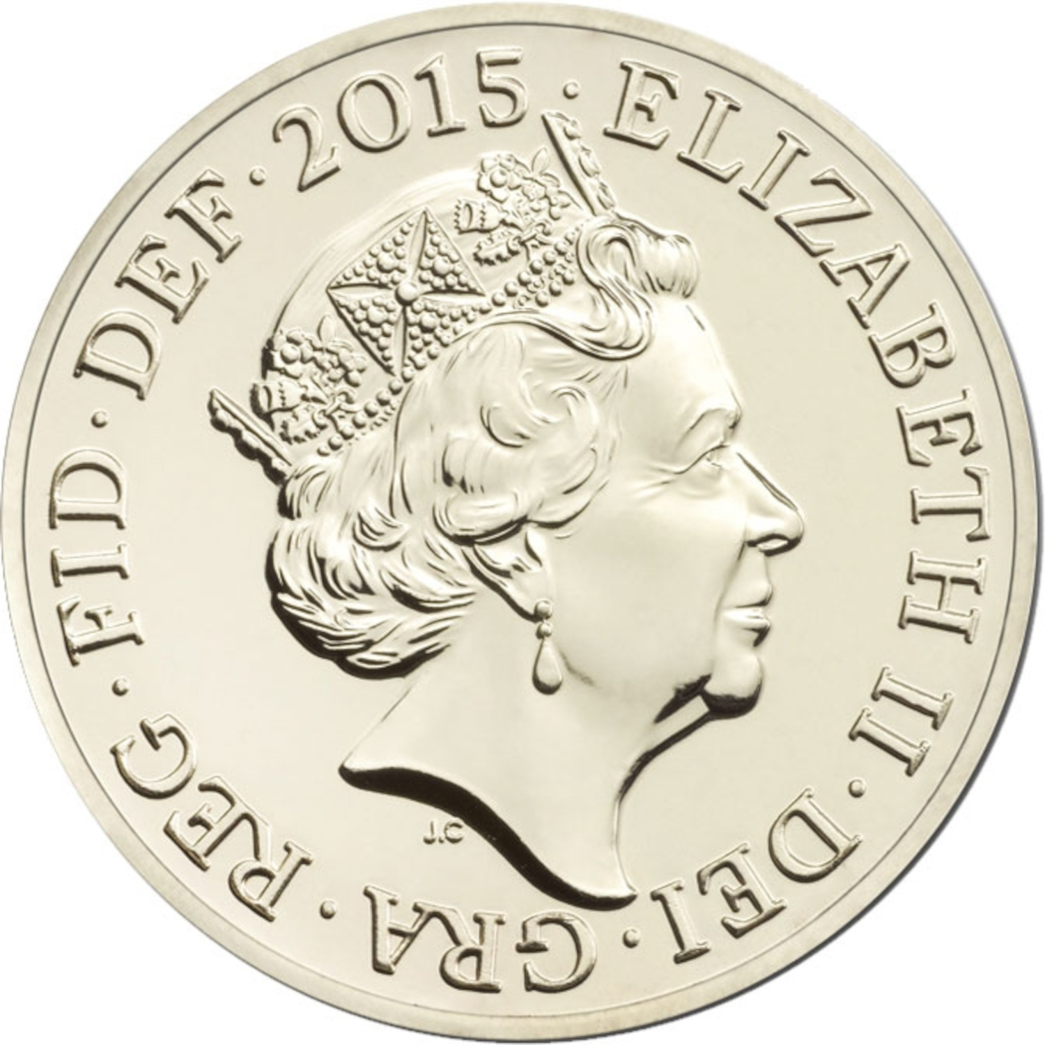 1 Pound - Elizabeth II 5th portrait; Royal Arms obverse