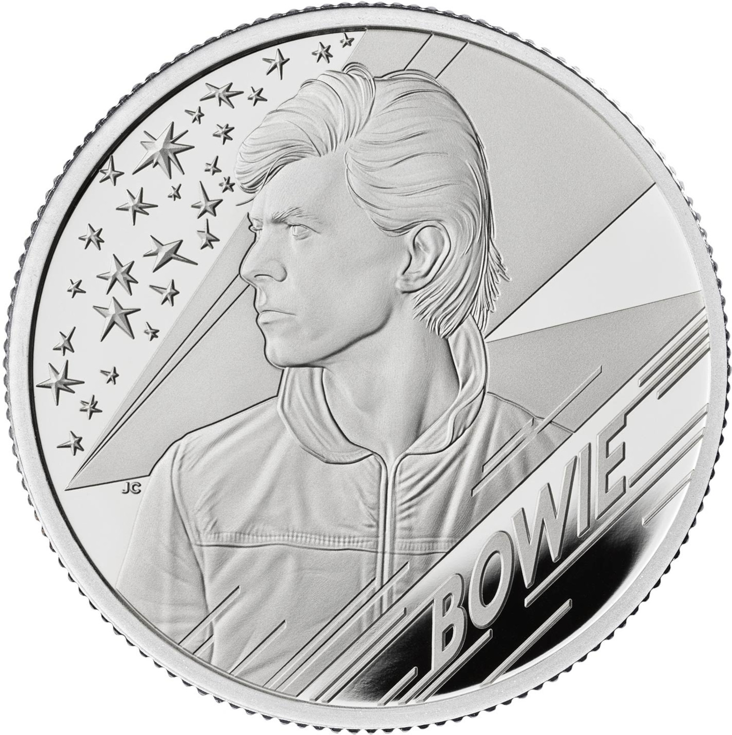 1 Pound - Elizabeth II David Bowie; Silver Proof reverse