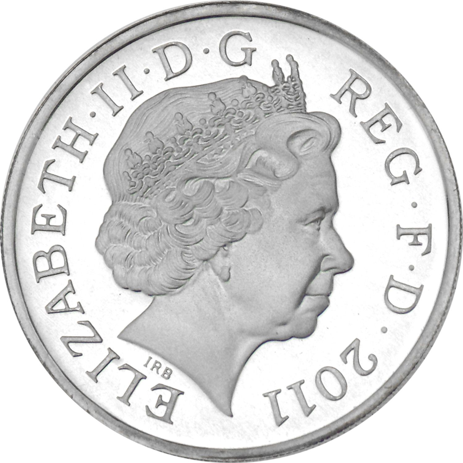 1 Pound - Elizabeth II Edinburgh; Silver Proof obverse