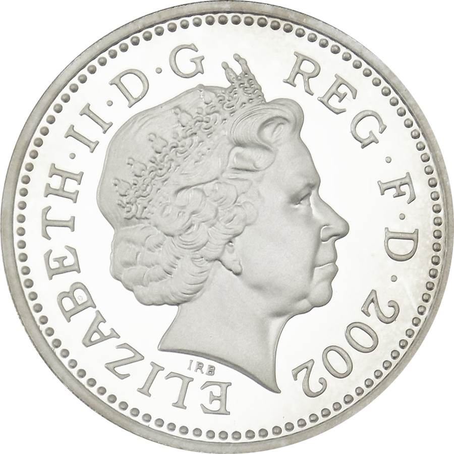 1 Pound - Elizabeth II English Lions; Silver Proof obverse