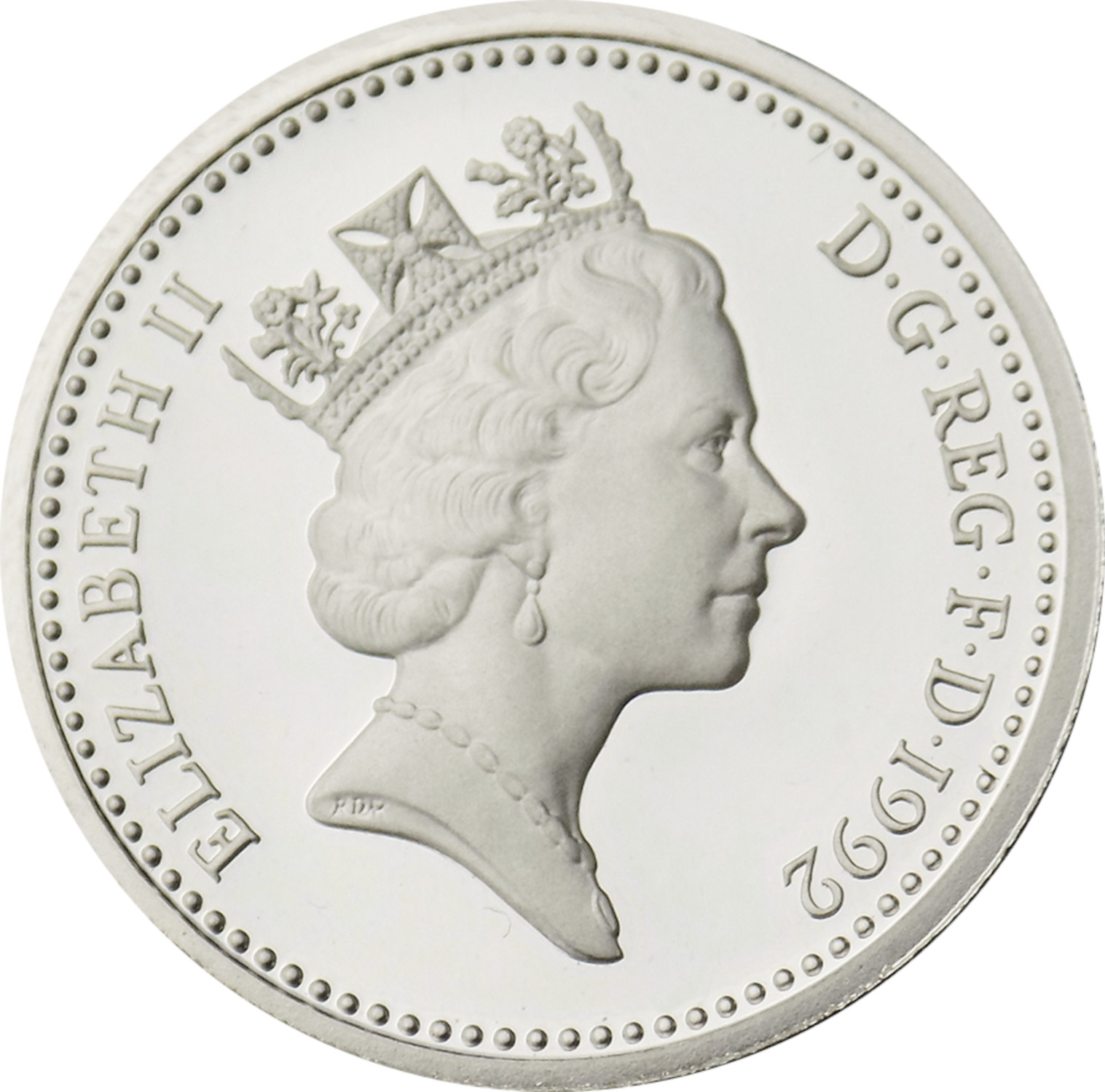 1 Pound - Elizabeth II English Oak; Silver Proof obverse