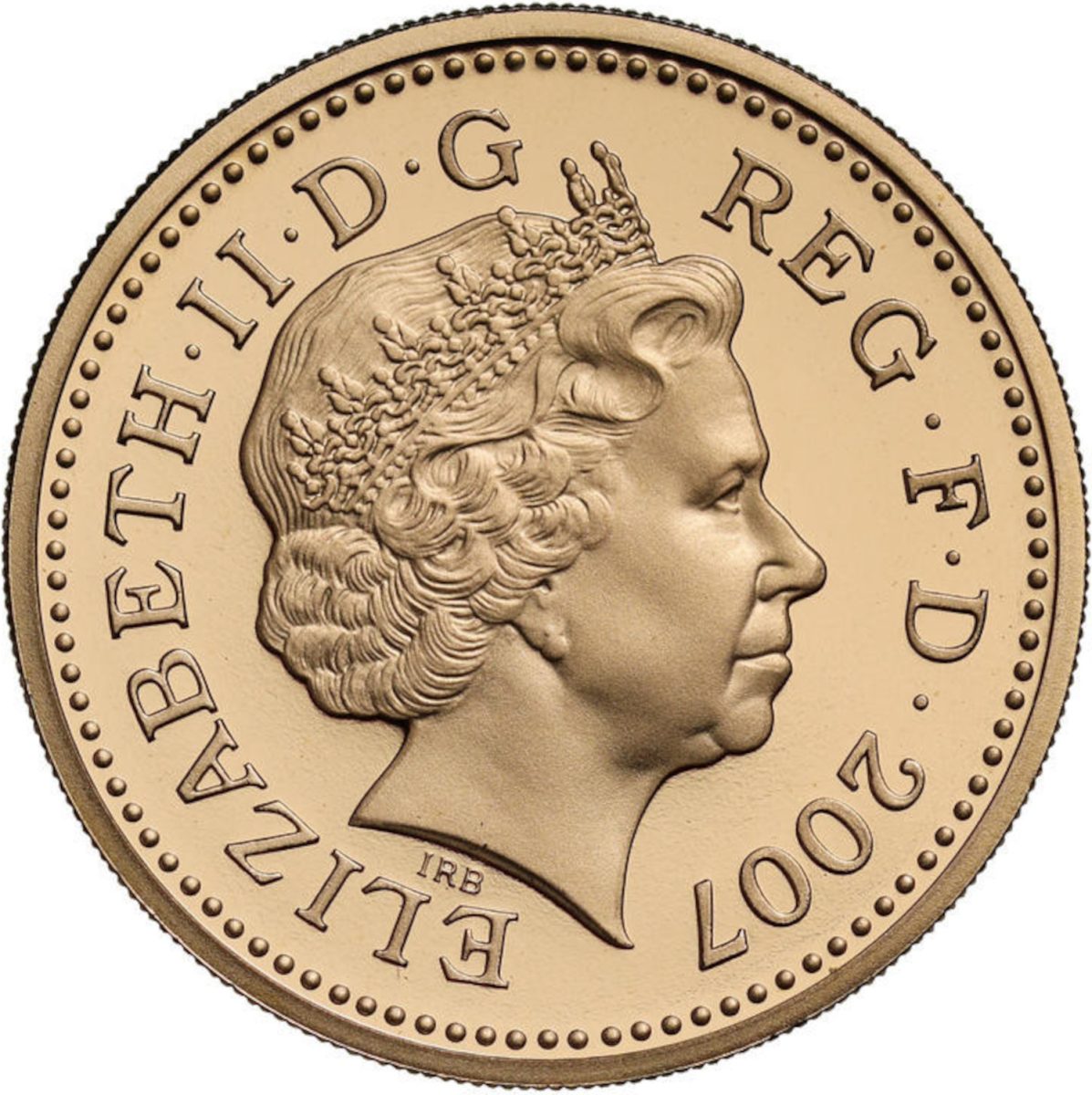 1 Pound - Elizabeth II Gateshead Millennium Bridge; Gold Proof obverse