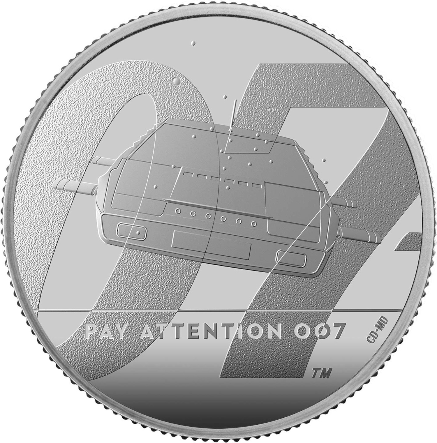 1 Pound - Elizabeth II James Bond - II; Silver Proof reverse