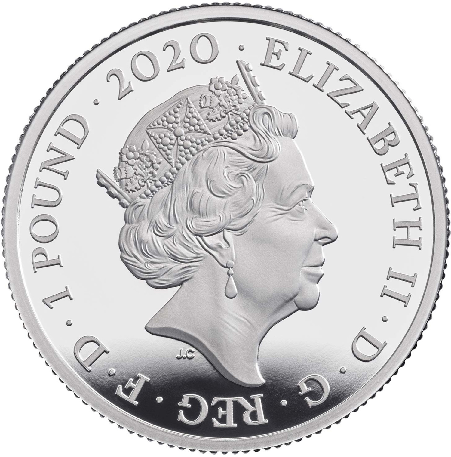 1 Pound - Elizabeth II James Bond - III; Silver Proof obverse