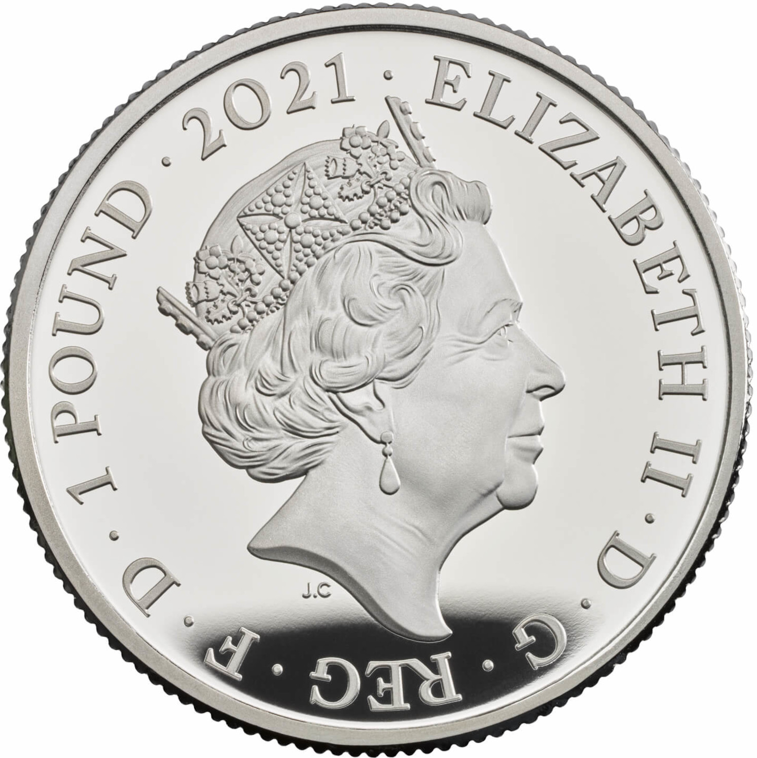 1 Pound - Elizabeth II Little Miss Sunshine; Silver Proof obverse