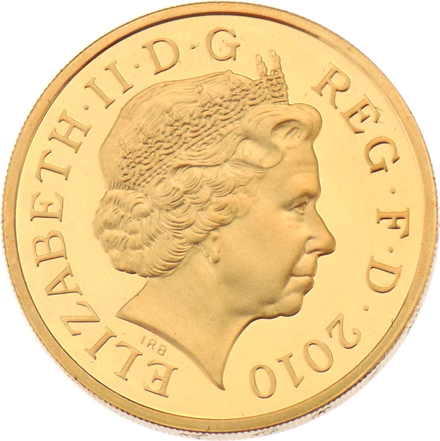 1 Pound - Elizabeth II London; Gold Proof obverse