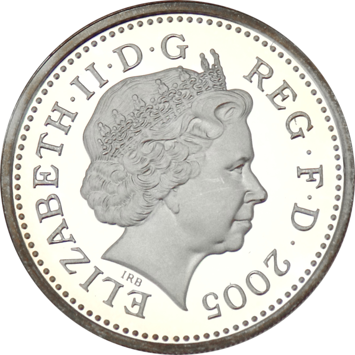 1 Pound - Elizabeth II Menai Bridge; Silver Piedfort obverse