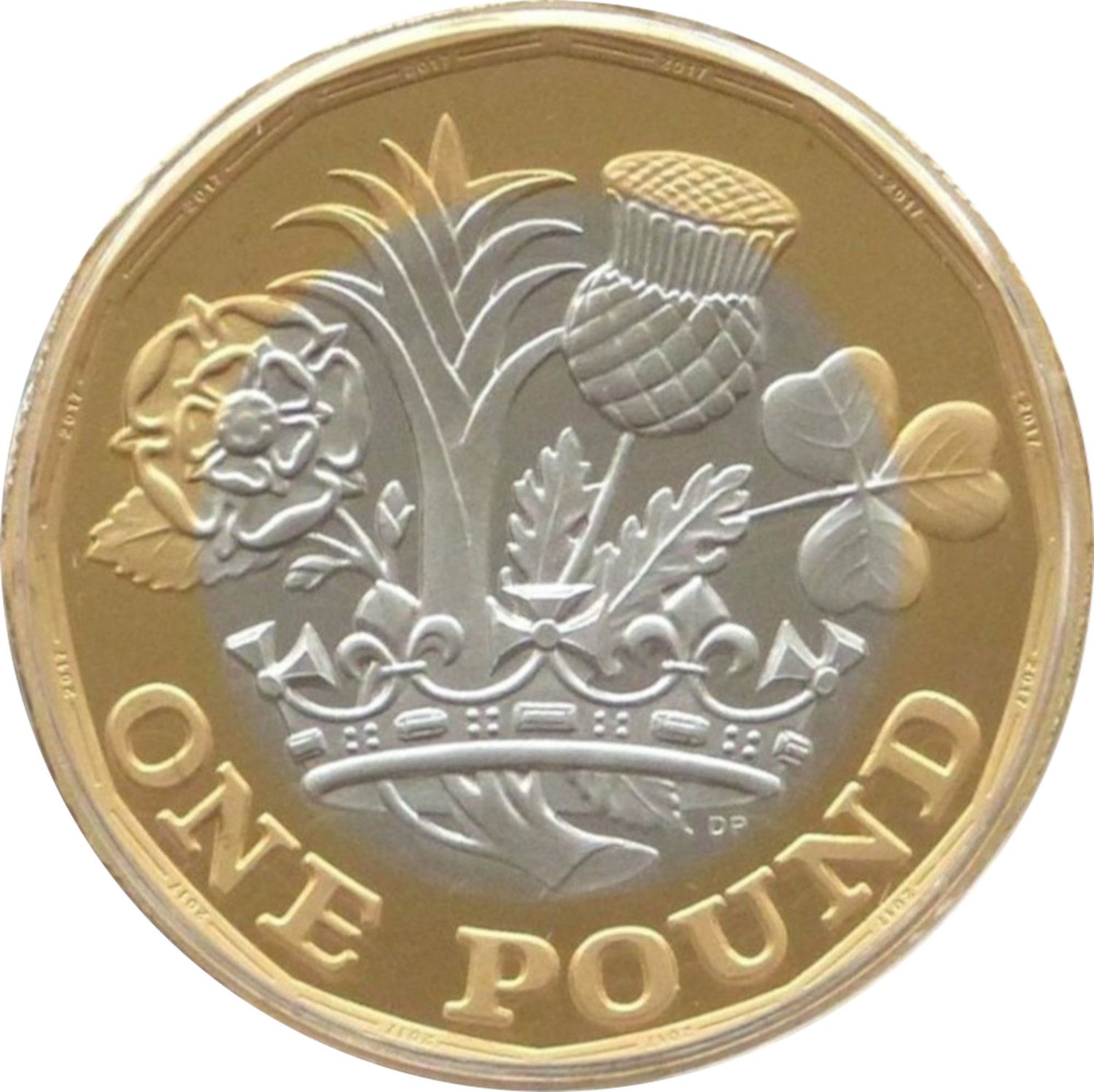 1 Pound - Elizabeth II Nations of the Crown; Platinum Proof
