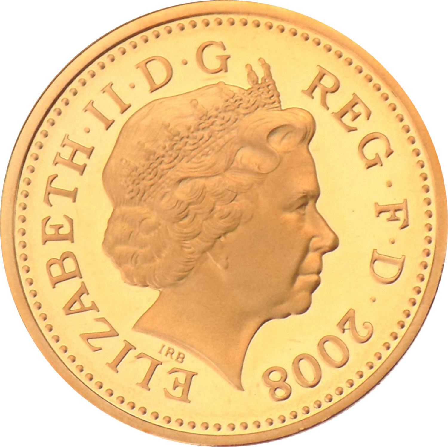 1 Pound - Elizabeth II Royal Arms; Gold Proof obverse