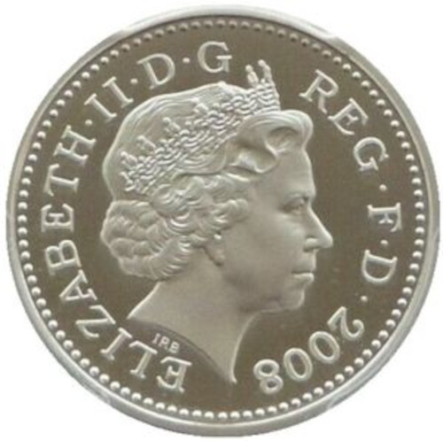 1 Pound - Elizabeth II Royal Arms; Platinum Proof obverse