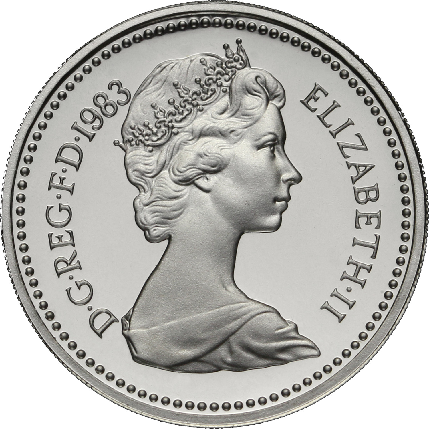 1 Pound - Elizabeth II Royal Arms; Silver Piedfort obverse